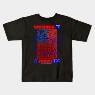 America Is A-Maze-ing Kids T-Shirt